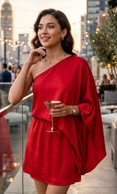 NWT South Satin Off Shoulder Mini Dress/Cocktail/Party/Evening